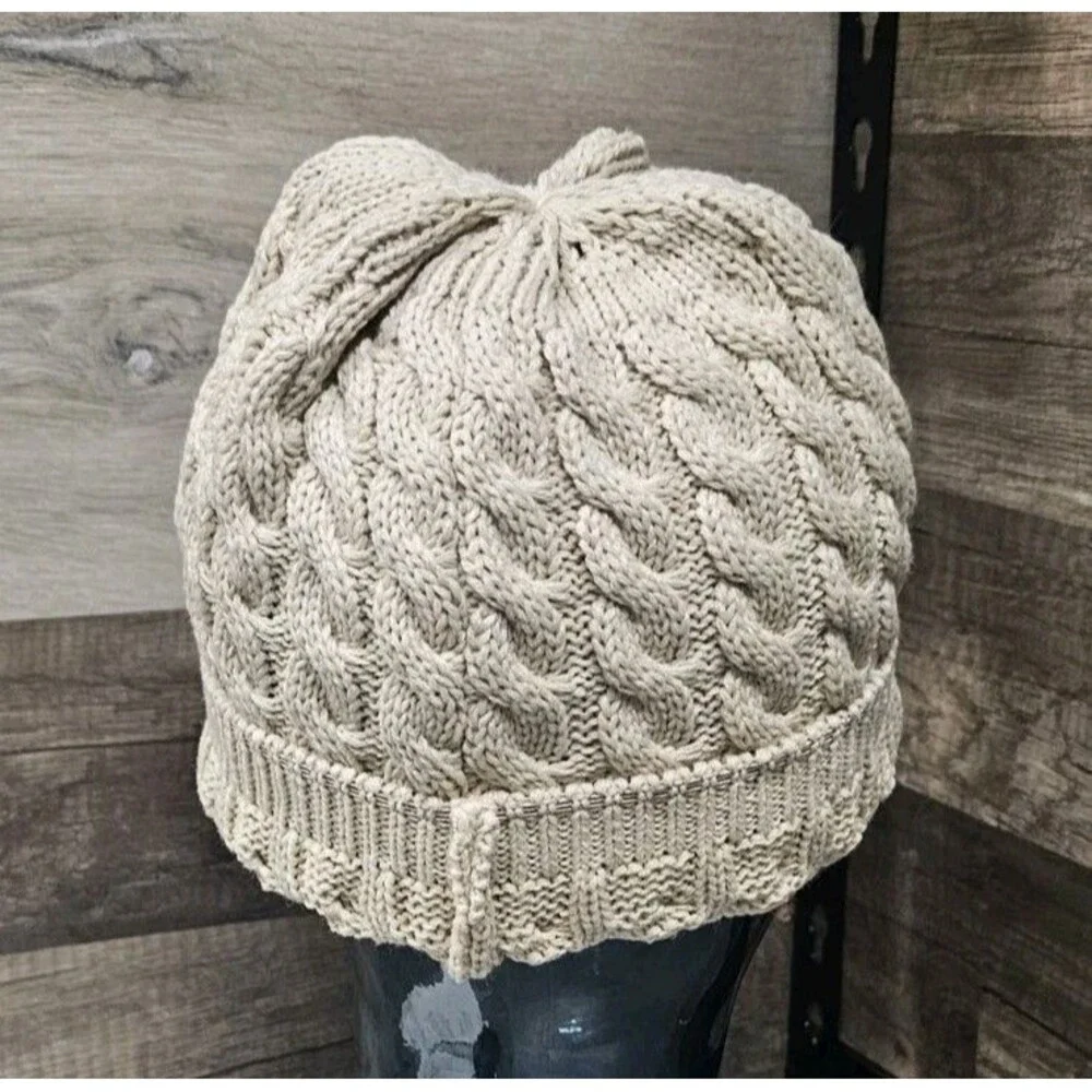 Richardson 138 SAND Women's Cable Knit Beanie SMALL